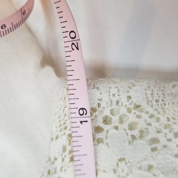 Umgee White Cotton Embroidered Floral Lace Blouse - Picture 7 of 8